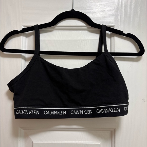 Calvin Klein Other - Calvin Klein Black Bralette with Logo Band